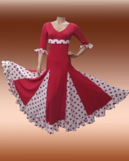Vestido de baile flamenco fajin