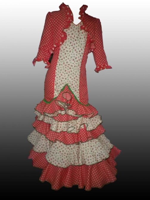 Vestido y torera flamenca de niña
