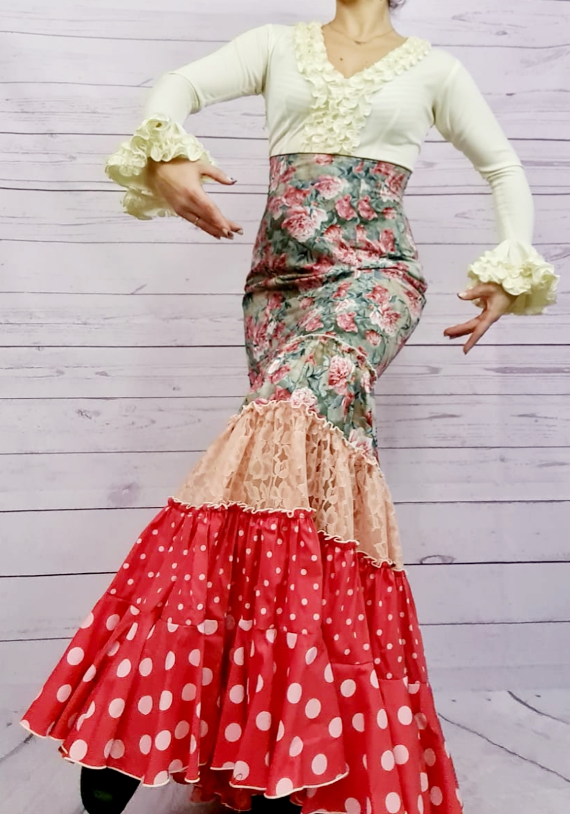 Falda Flamenca Canastera algodón